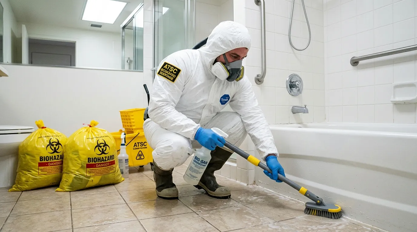 Decontamination equipment deployed for Blood Cleanup in Longmeadow